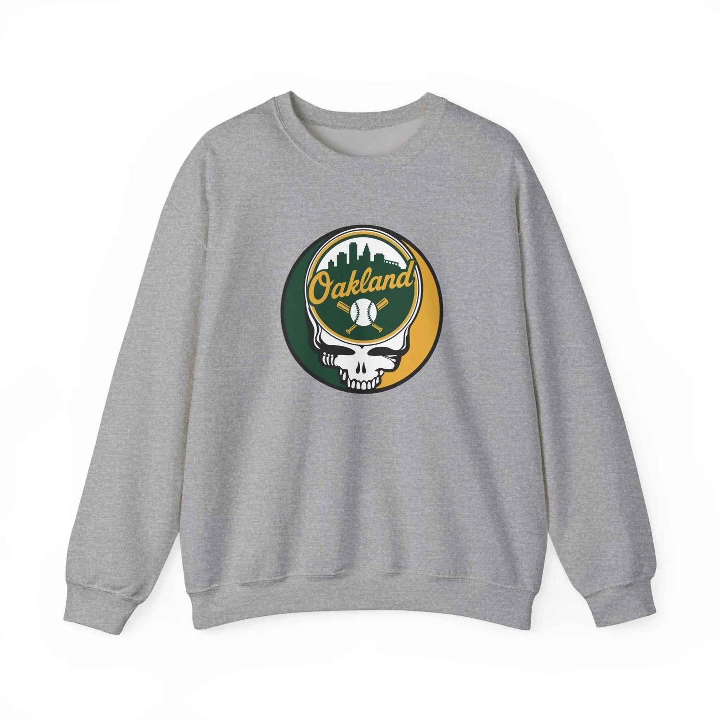 Oakland A's Original Stealie Grateful Dead Crewneck Grateful Dead Sweatshirt