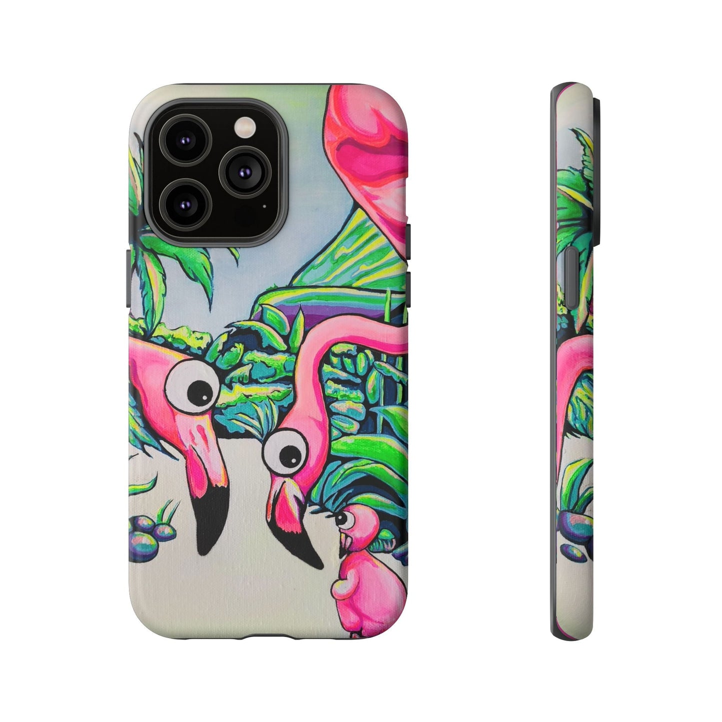 Cyclops Flamingo Family Tough Phone Case