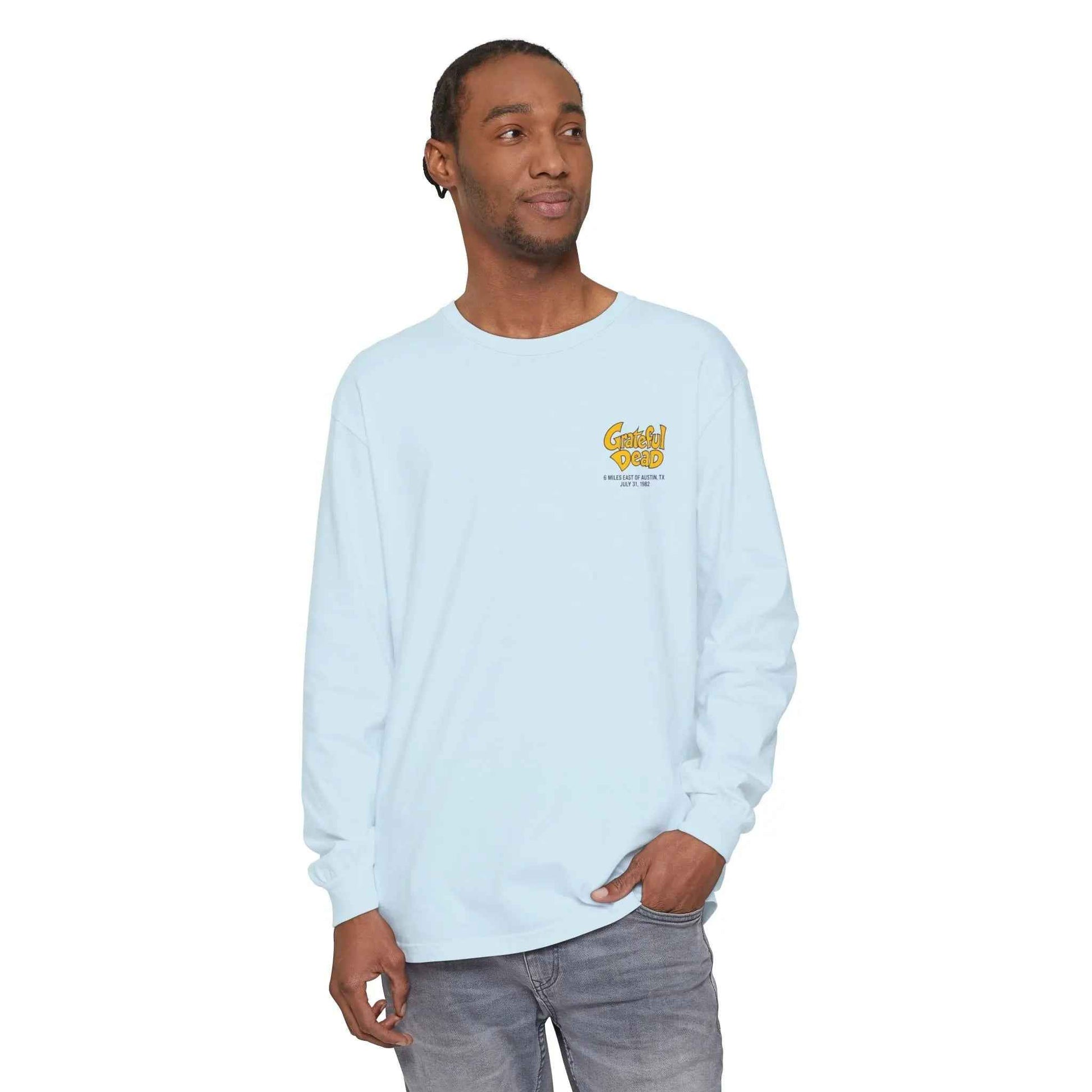 Austin, TX Grateful Dead Concert Garment-Dyed Long Sleeve T-Shirt