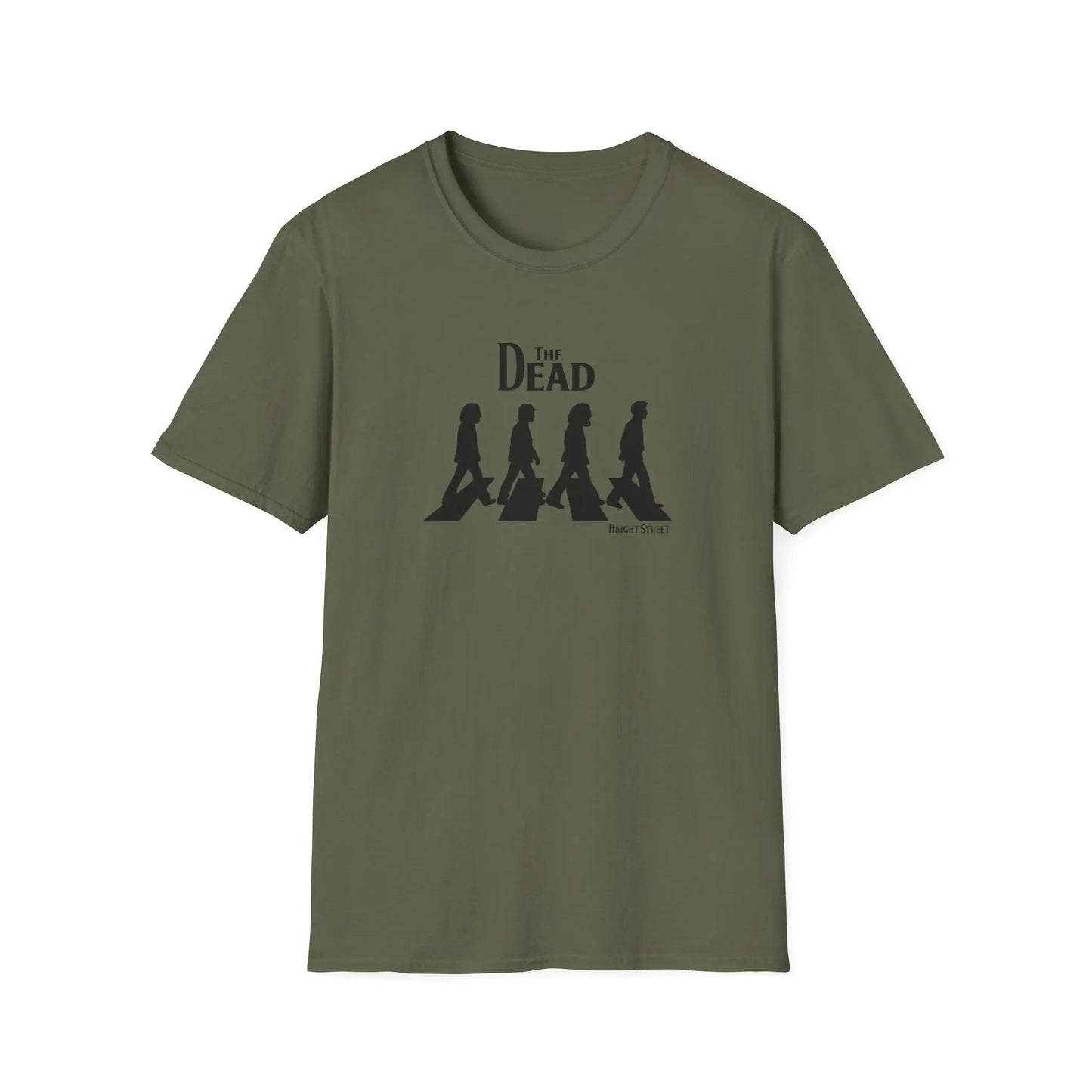 "Jerry Road" Haight Street Crosswalk Silhouettes Grateful Dead T-Shirt