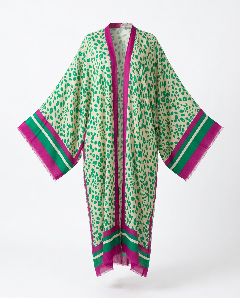 Boundless Printed Flowy Kimono
