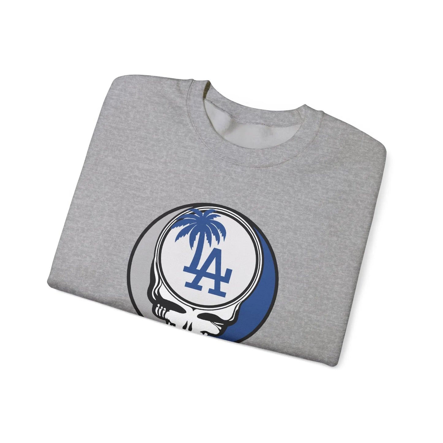 Los Angeles Dodgers Original Stealie Grateful Dead Crewneck Grateful Dead Sweatshirt
