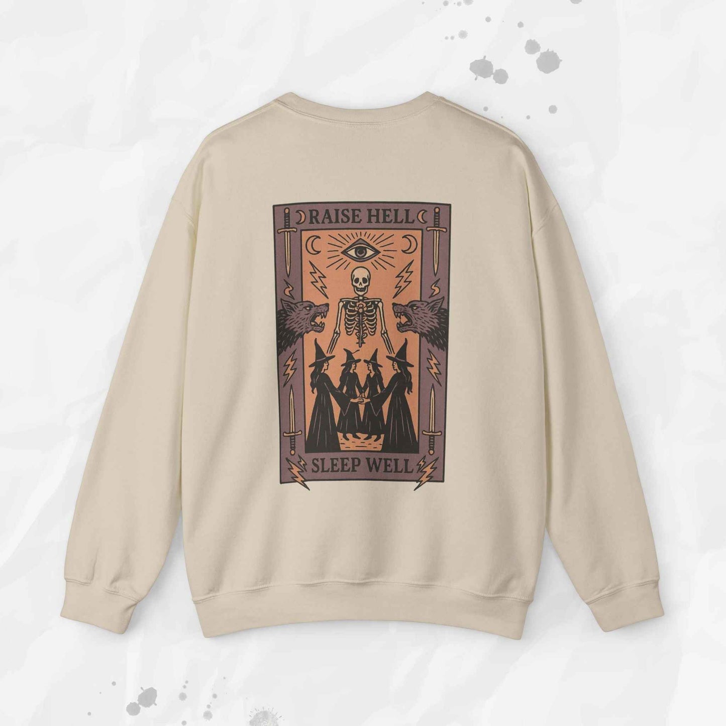 Raise Hell, Sleep Well – Crewneck Sweatshirt
