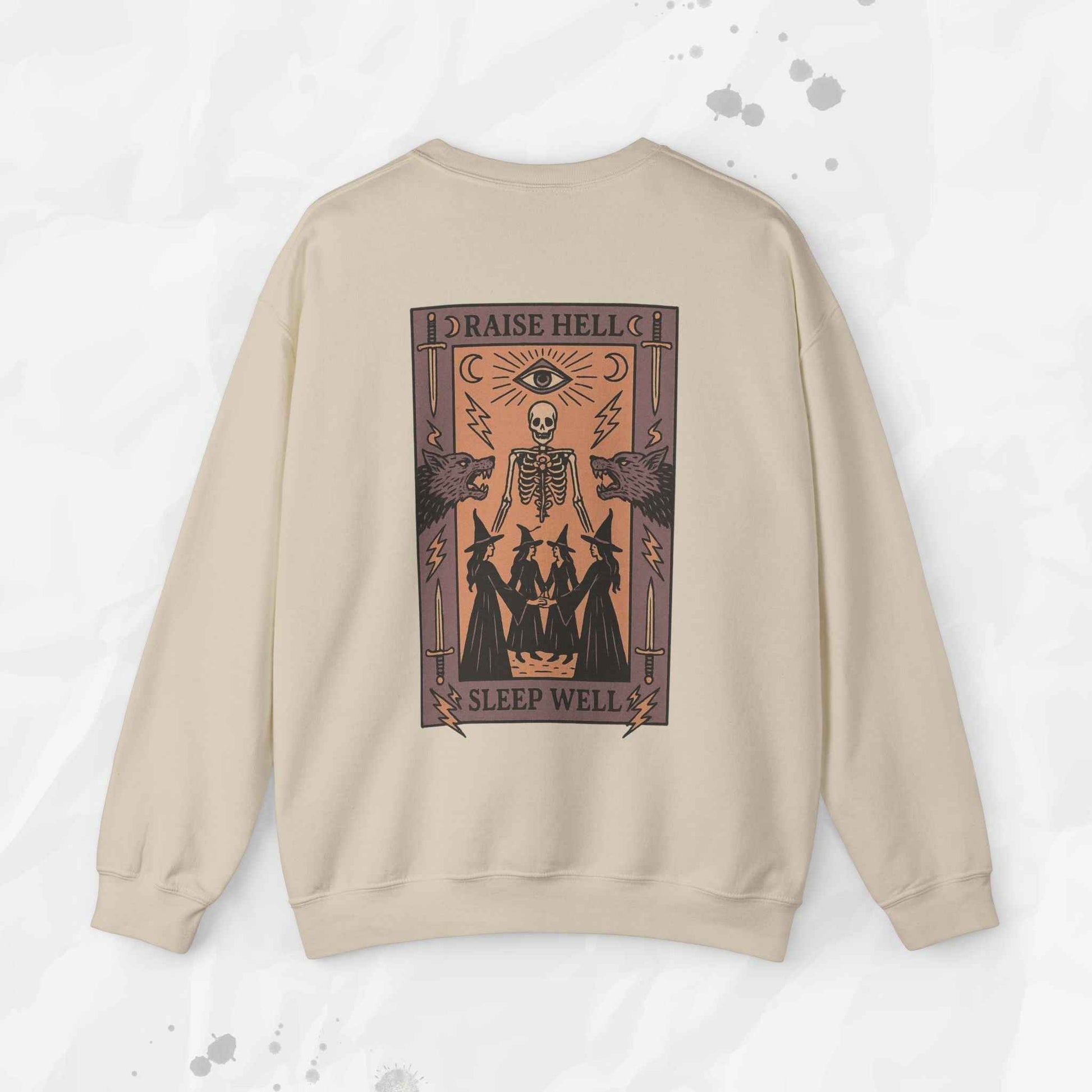 Raise Hell, Sleep Well – Crewneck Sweatshirt