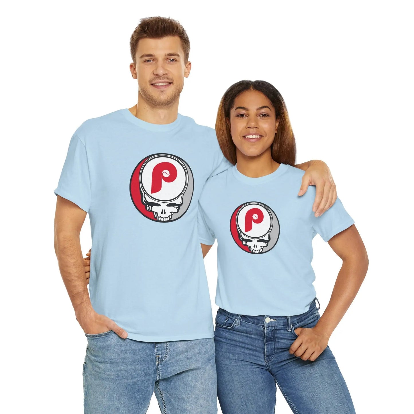 Philadelphia Phillies Logo Stealie Grateful Dead T-Shirt