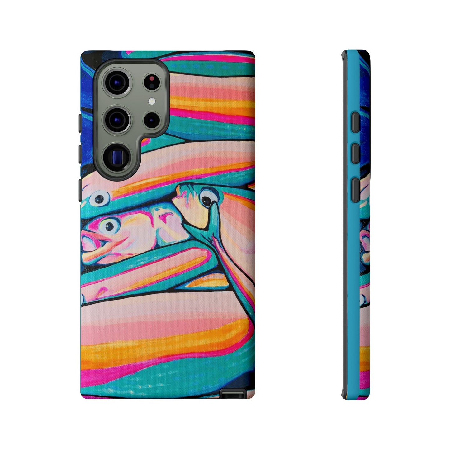 Neon Fish Tough Phone Case