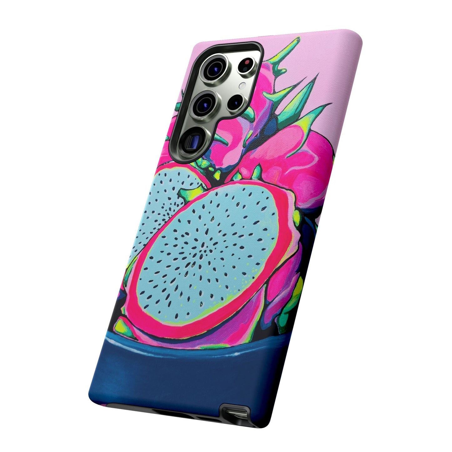 Neon Pink Dragon Fruit Tough Phone Case