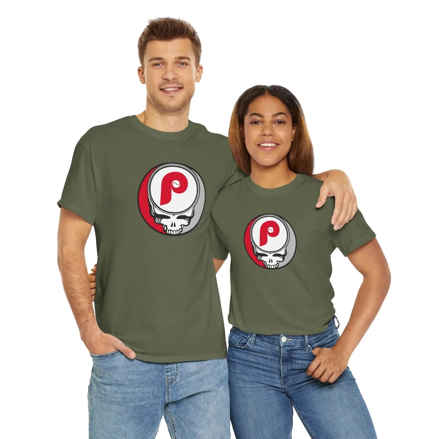 Philadelphia Phillies Logo Stealie Grateful Dead T-Shirt