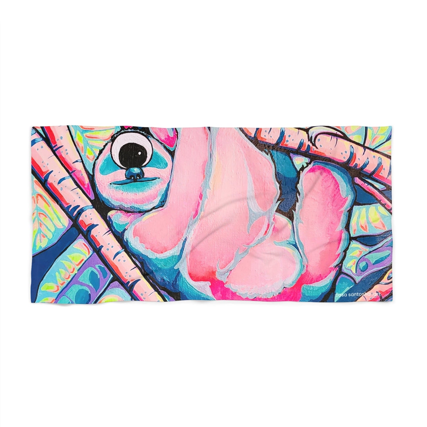 Cyclops Sloth Beach Towel for Summer Fun and Vacation Essentials