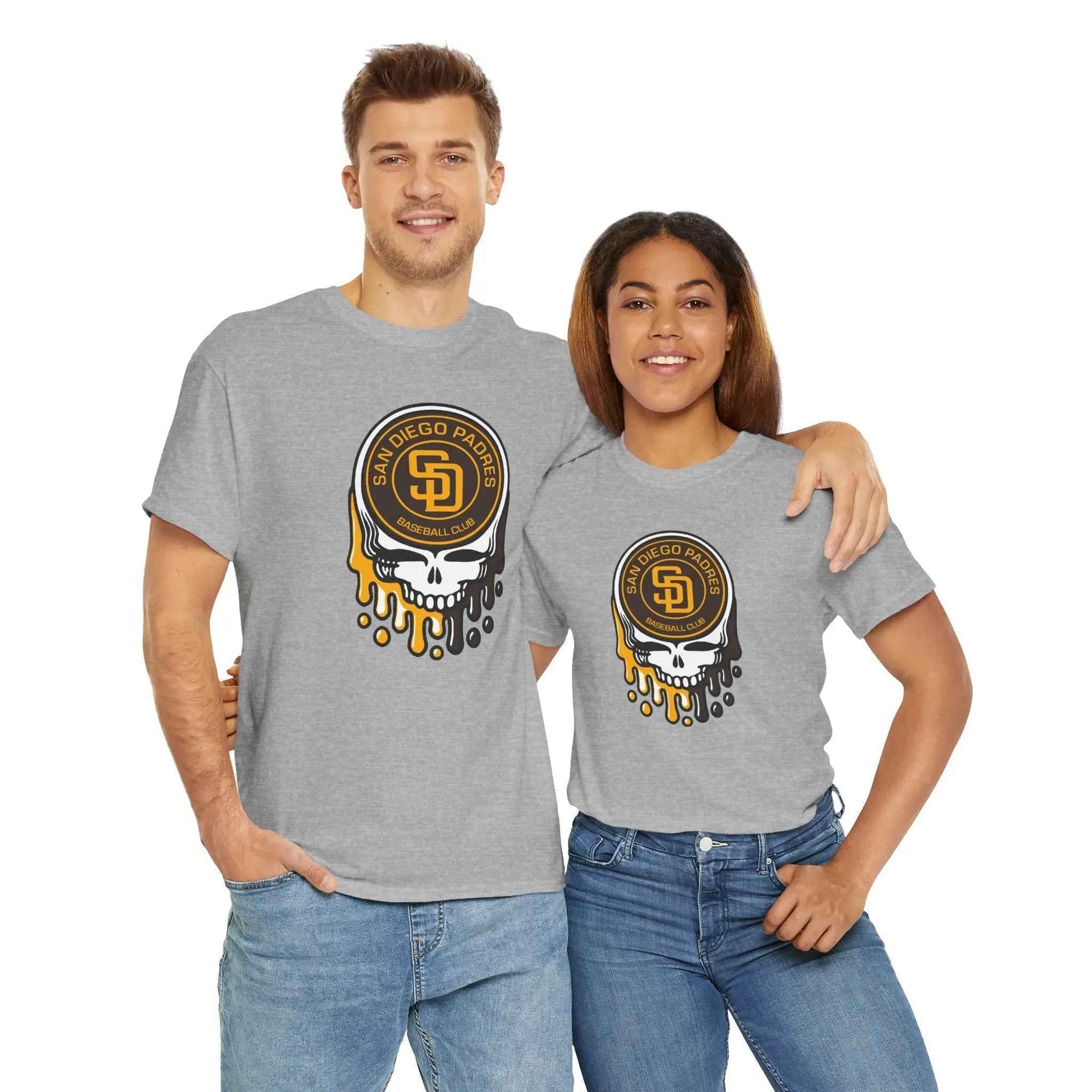 San Diego Padres Logo Dripping Stealie Grateful Dead T-Shirt