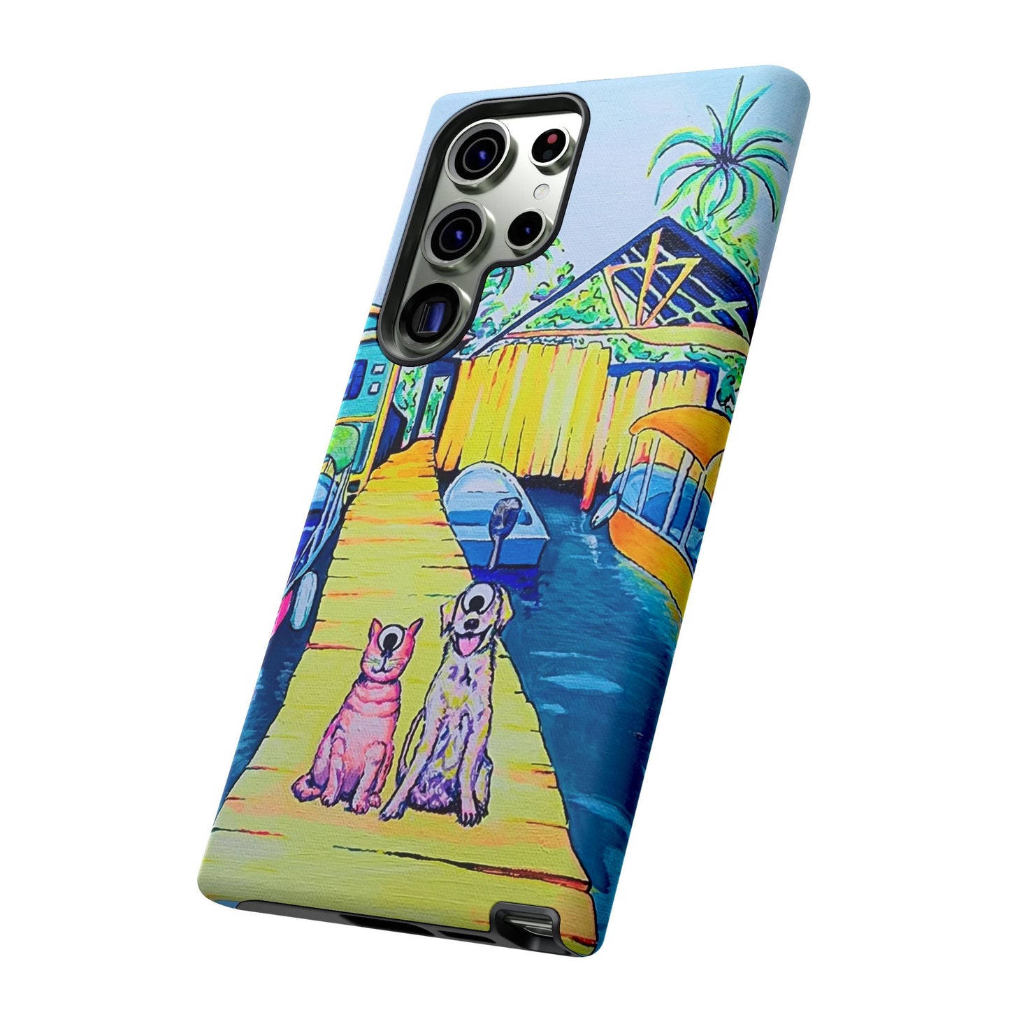 Cyclops Cat and Dog in Bocas Tough Phone Case