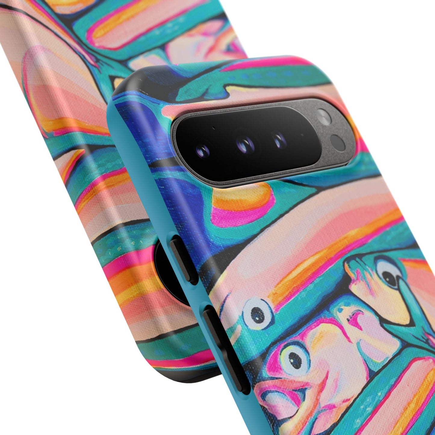 Neon Fish Tough Phone Case