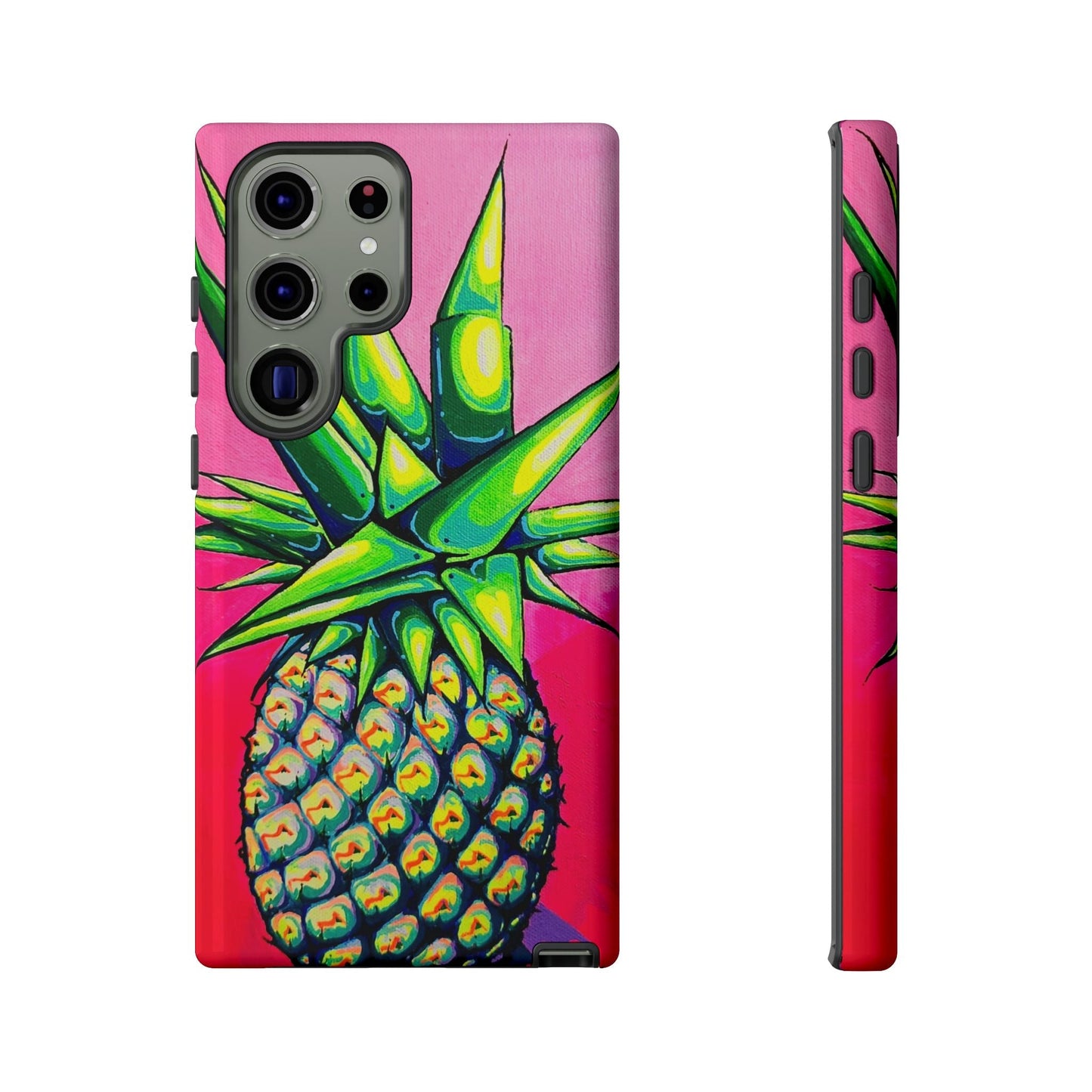 Neon Pineapple Tough Phone Case