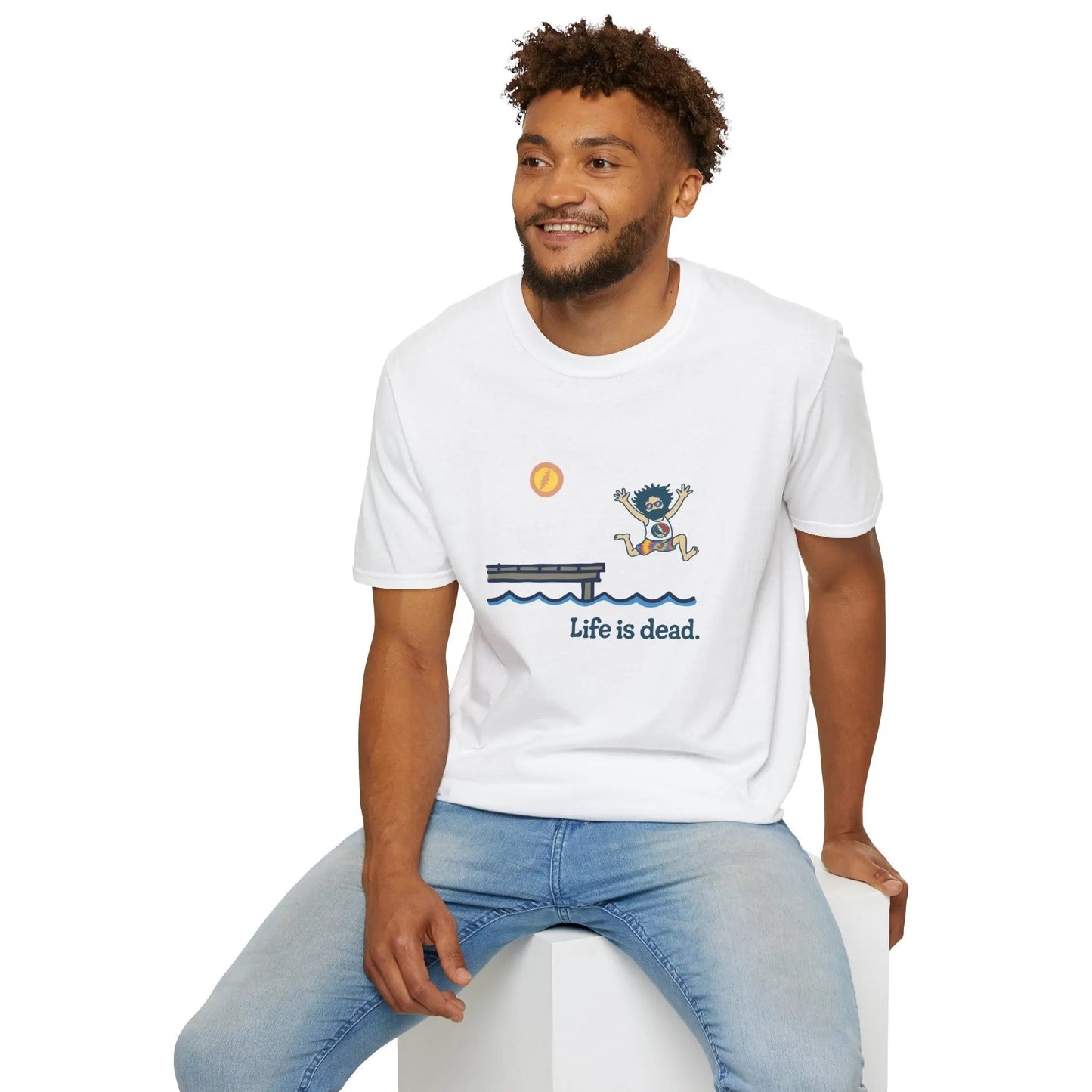 Life is dead.® Jerry's Playin' At the Lake Grateful Dead T-Shirt