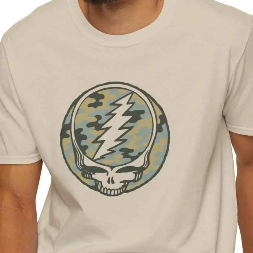 Camo Stealie Color Match Vineyard Collection Grateful Dead T-Shirt