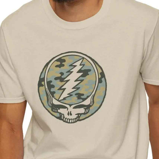 Camo Stealie Color Match Vineyard Collection Grateful Dead T-Shirt
