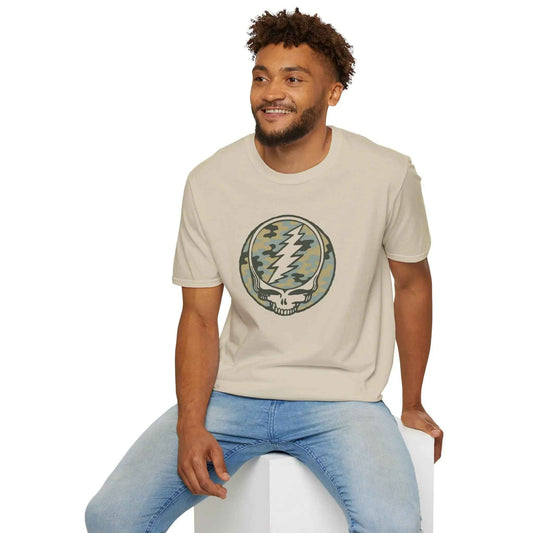 Camo Stealie Color Match Vineyard Collection Grateful Dead T-Shirt