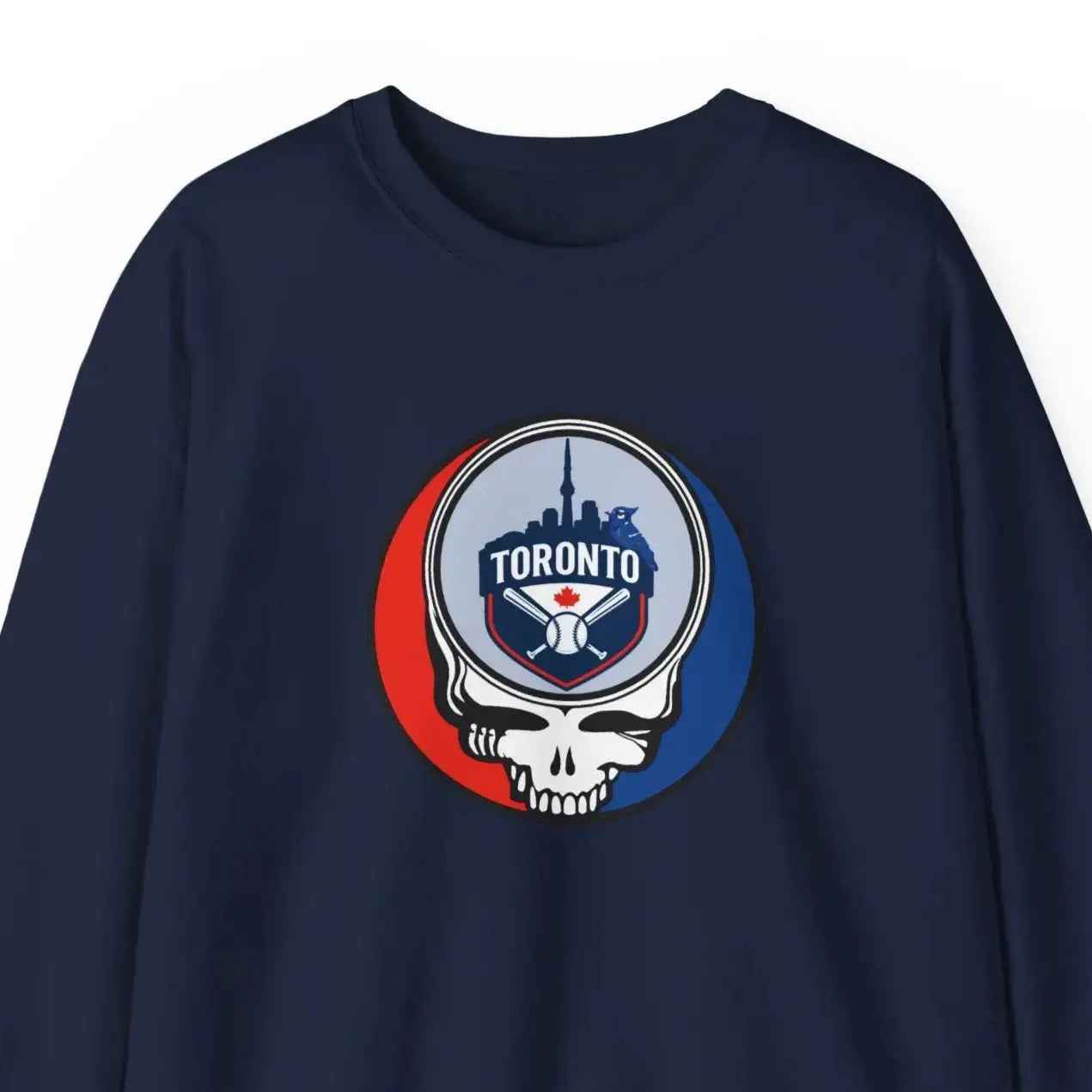 Toronto Blue Jays Original Stealie Grateful Dead Crewneck Grateful Dead Sweatshirt