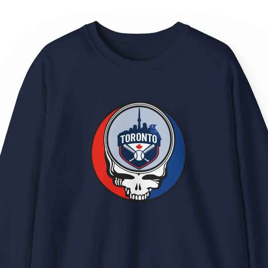 Toronto Blue Jays Original Stealie Grateful Dead Crewneck Grateful Dead Sweatshirt