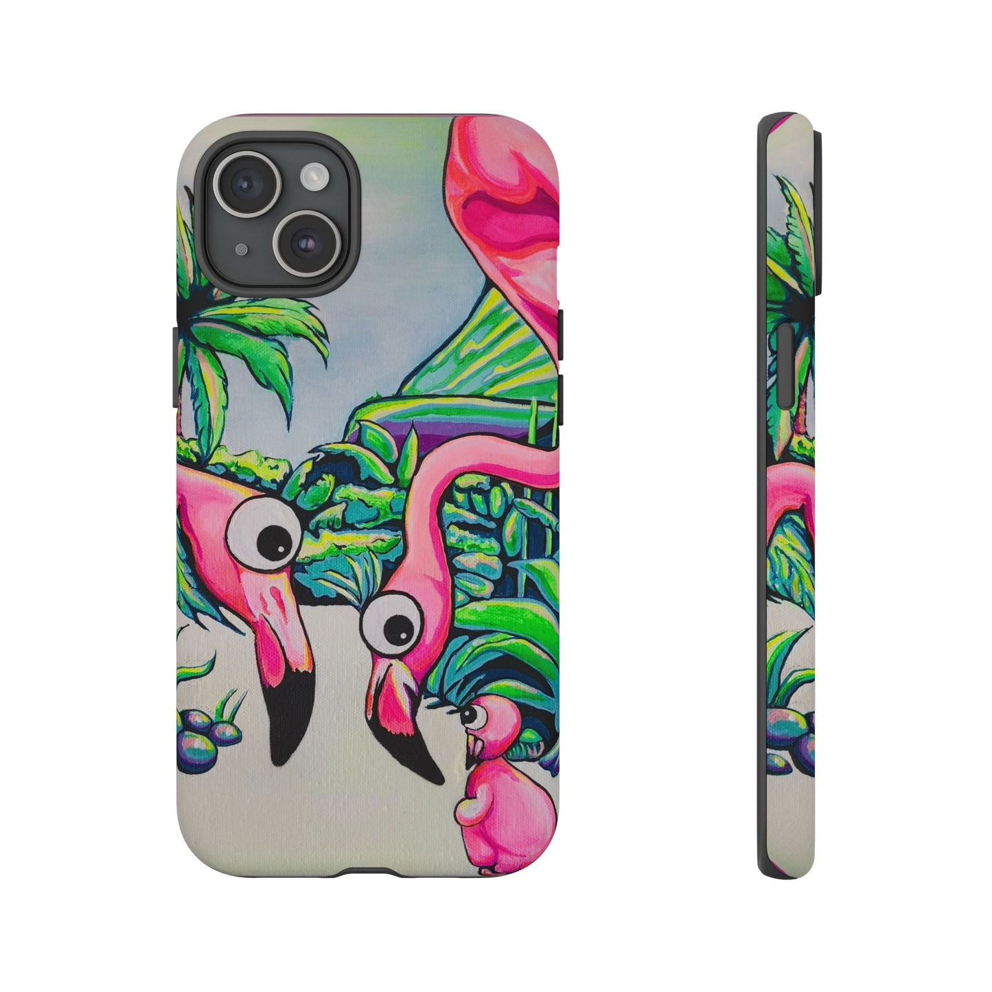 Cyclops Flamingo Family Tough Phone Case