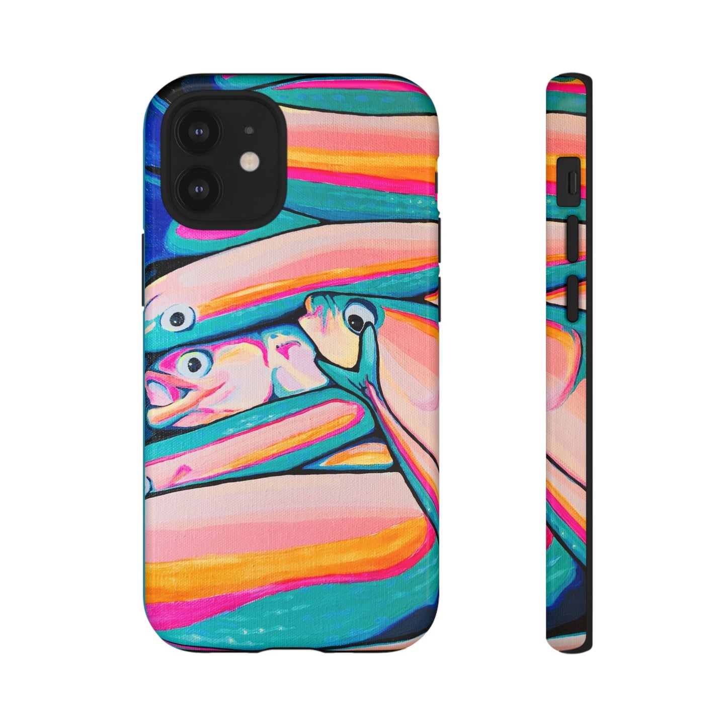 Neon Fish Tough Phone Case