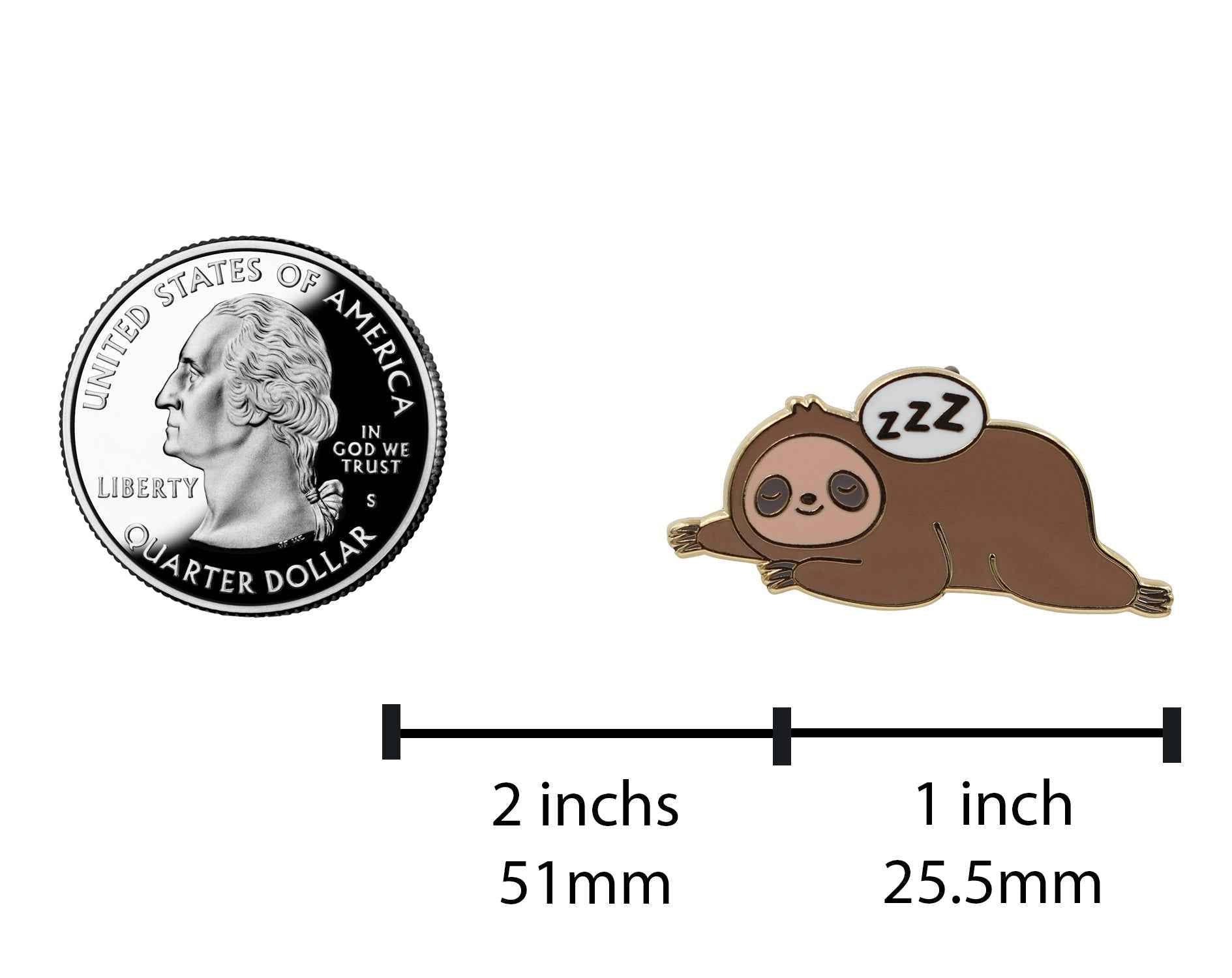 Sleepy Sloth - Super Cute Stay in Bed Enamel Pin