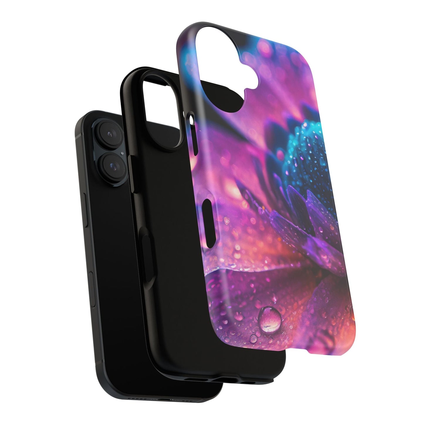 Vibrant Blue And Purple Flower Tough Phone Case