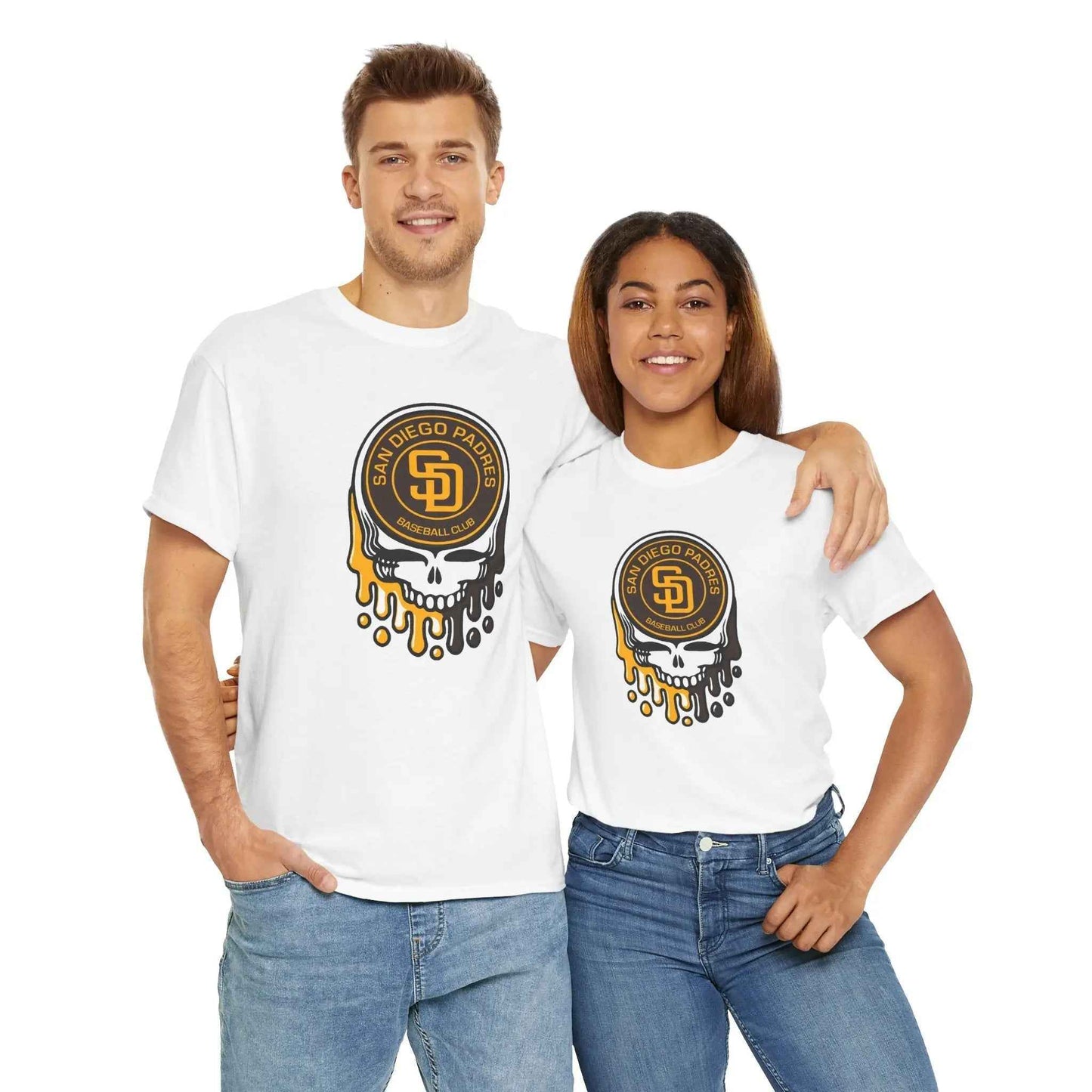 San Diego Padres Logo Dripping Stealie Grateful Dead T-Shirt