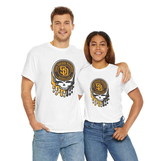 San Diego Padres Logo Dripping Stealie Grateful Dead T-Shirt