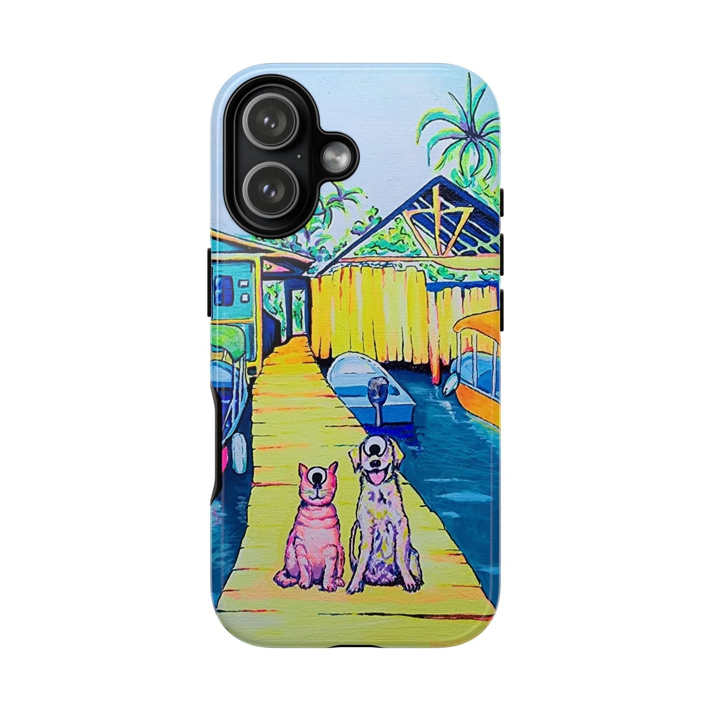 Cyclops Cat and Dog in Bocas Tough Phone Case