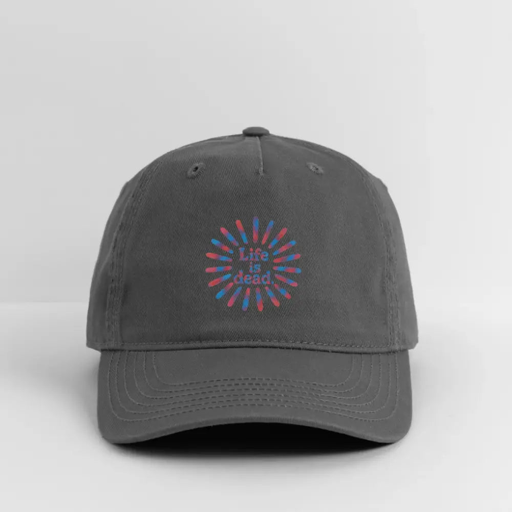 Life is dead.® Red & Blue TieDye Sunburst Grateful Dead Dad Hat