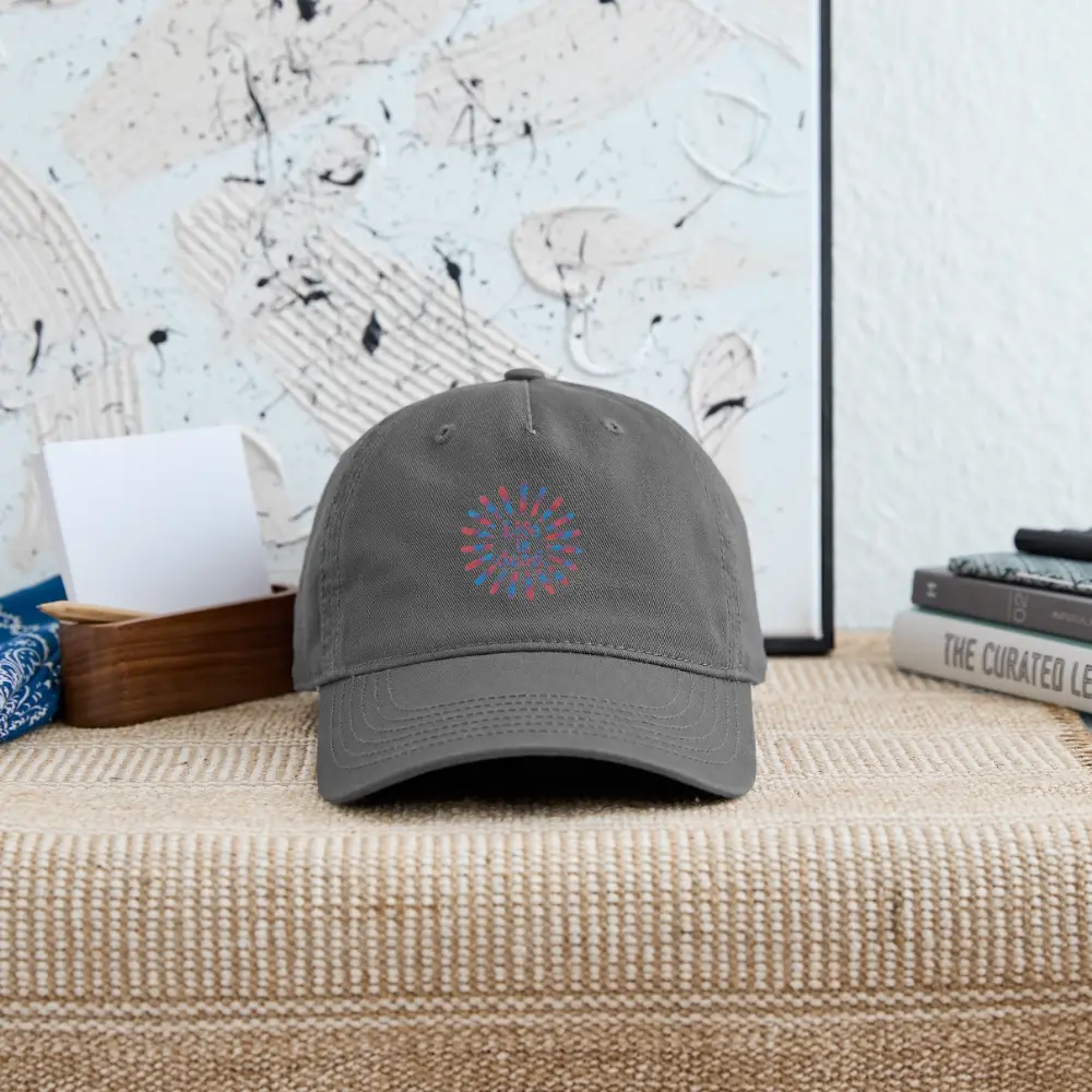 Life is dead.® Red & Blue TieDye Sunburst Grateful Dead Dad Hat