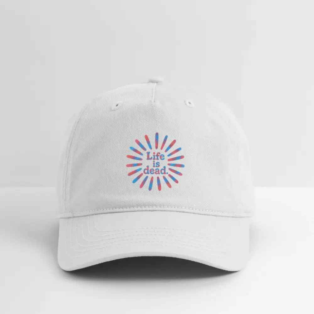 Life is dead.® Red & Blue TieDye Sunburst Grateful Dead Dad Hat