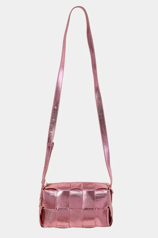 Fame Woven Crossbody Bag With Adjustable Strap For All Looks