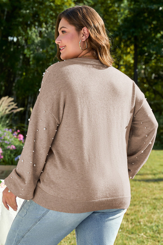 Alessia Plus Size Pearled Sweater