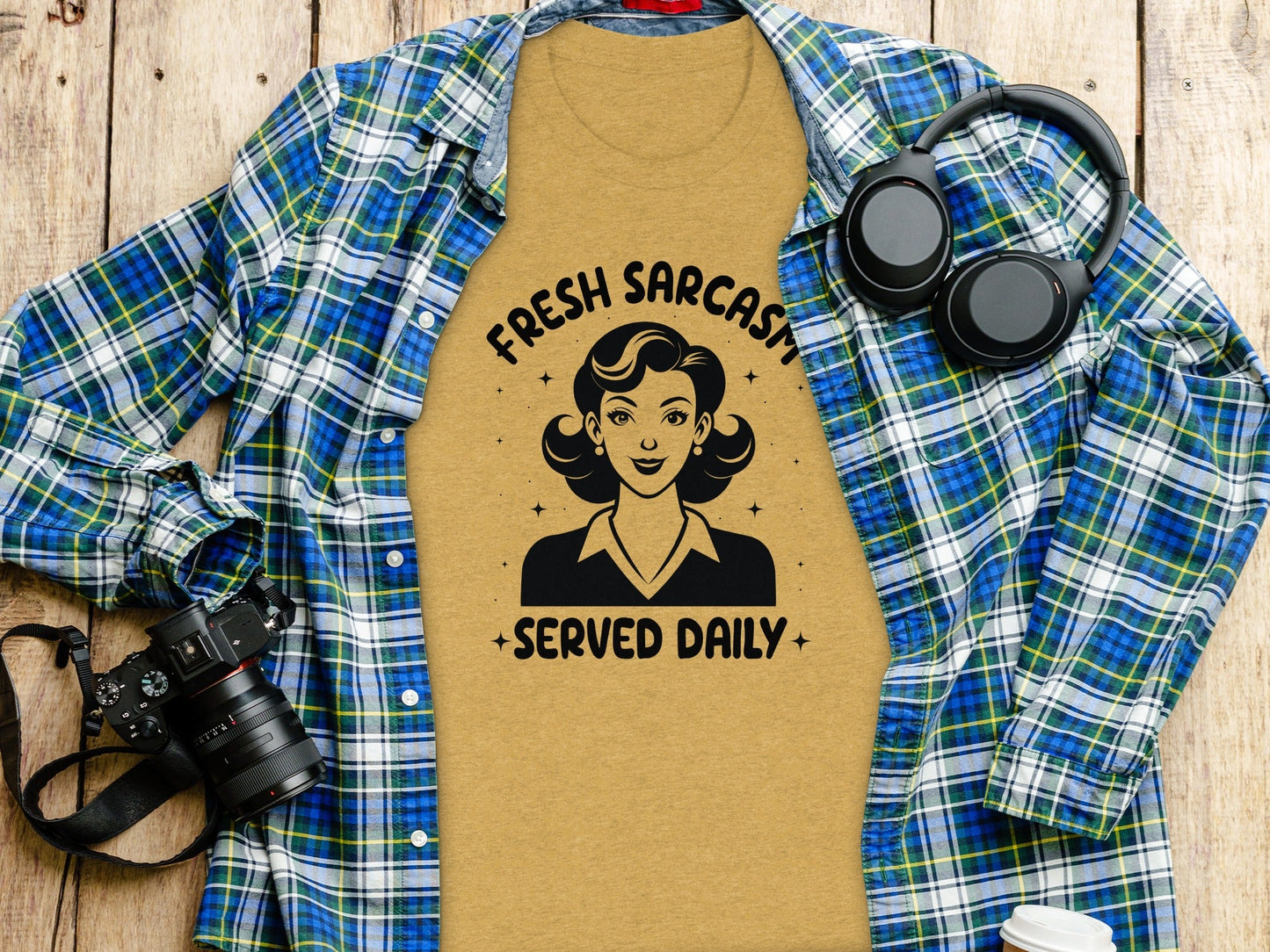 Fresh Sarcasm Served Daily Sarcastic Woman Graphic T-Shirt