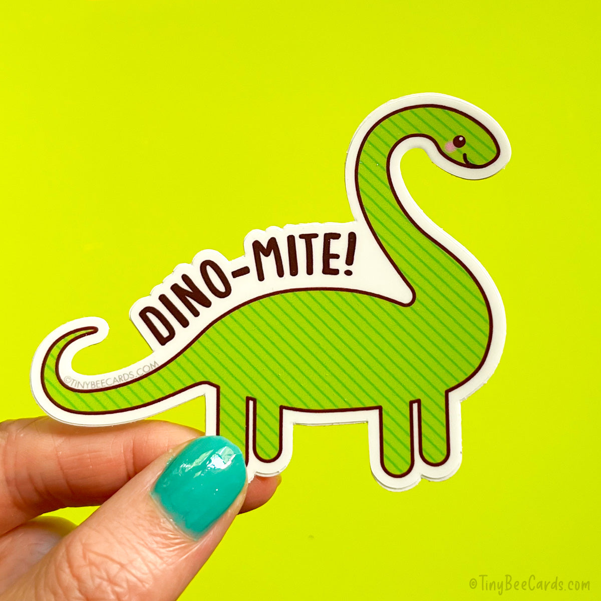 Dinosaur Vinyl Sticker "Dino-mite!"