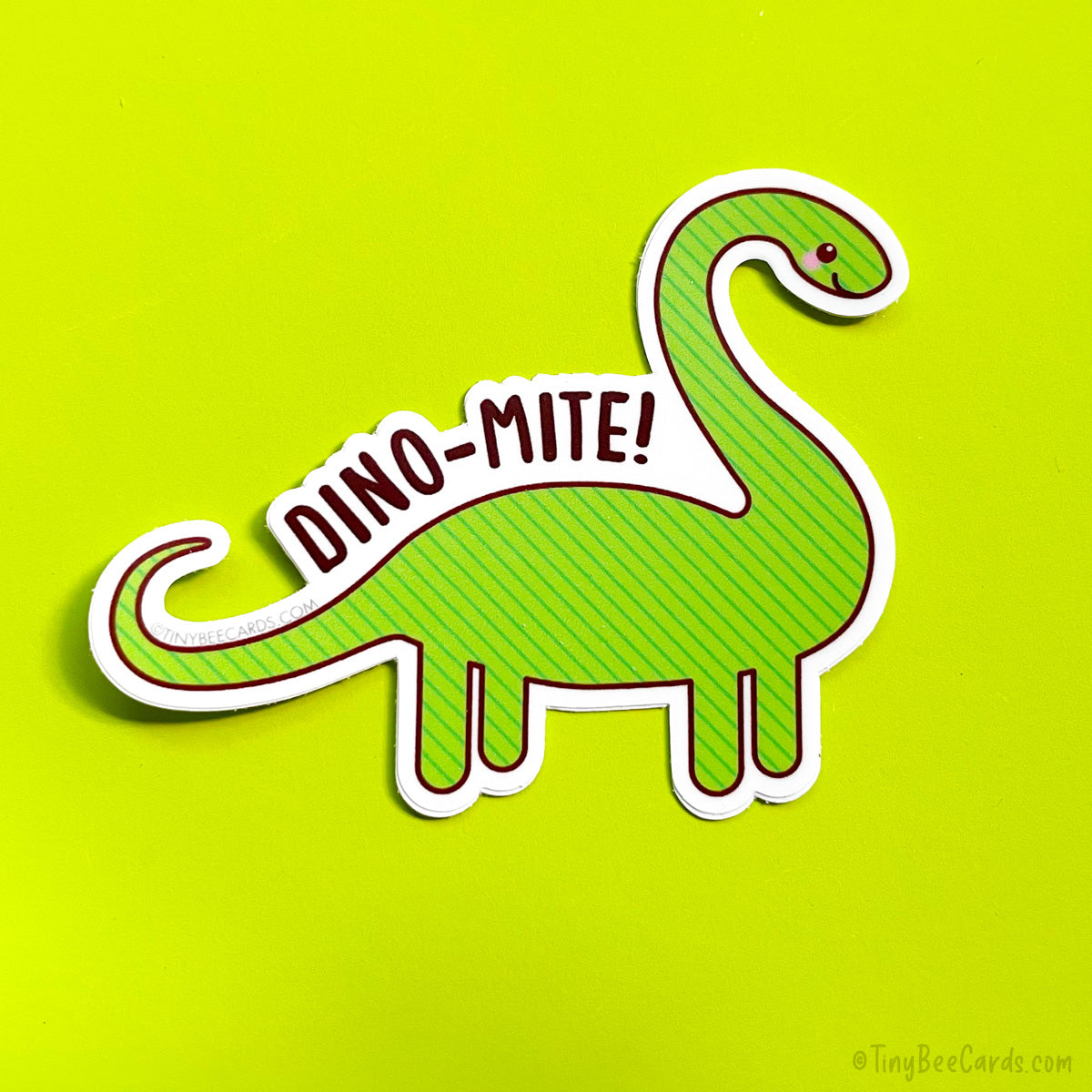 Dinosaur Vinyl Sticker "Dino-mite!"