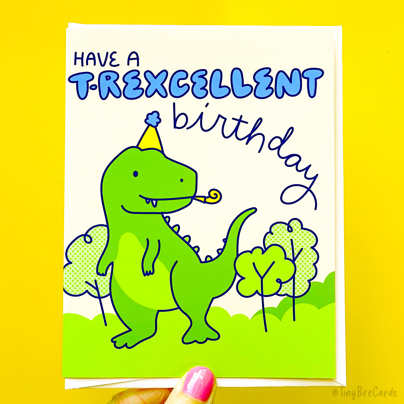 T-Rex Birthday Card "Have A T-Rexcellent Birthday!"