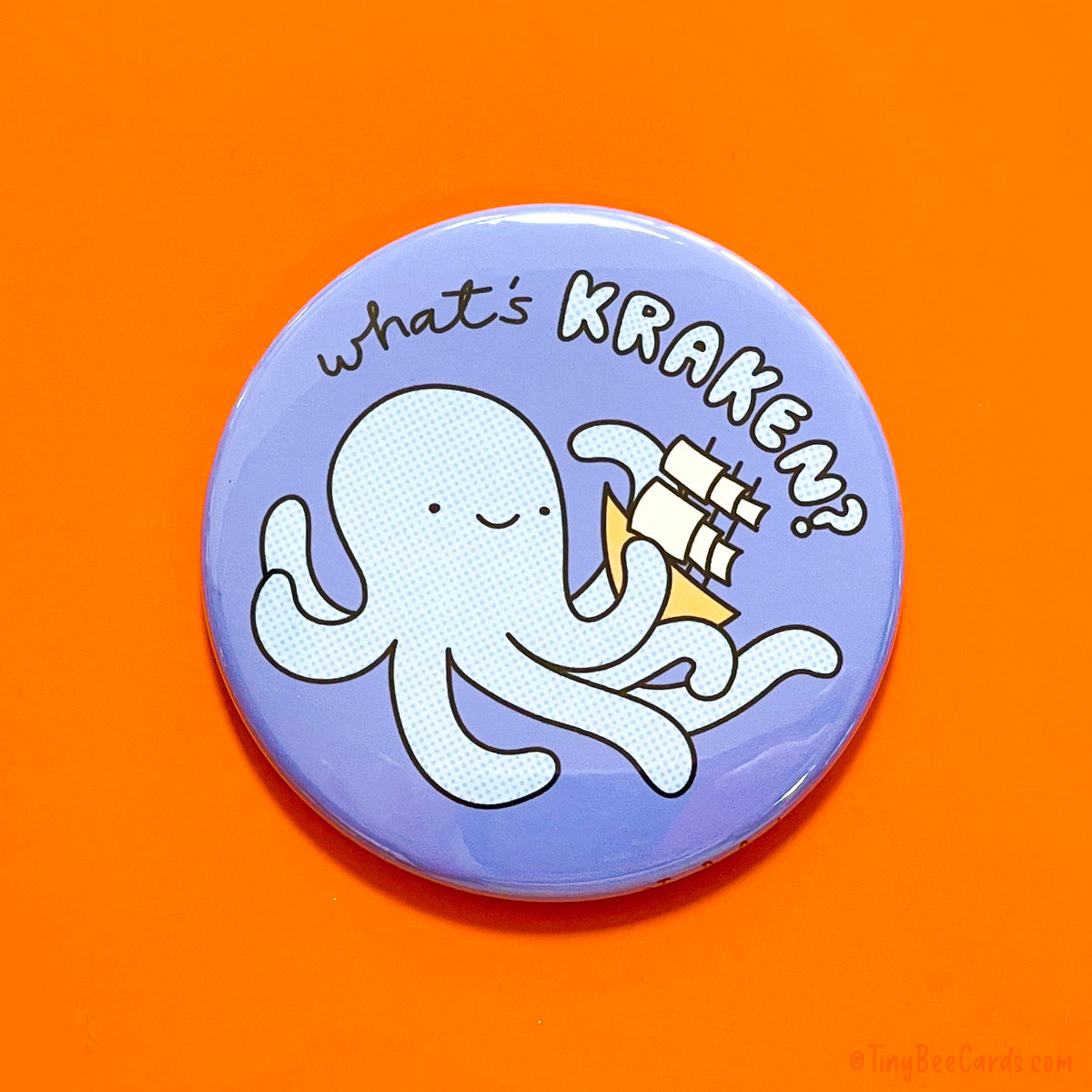 Funny Kraken Magnet or Pin