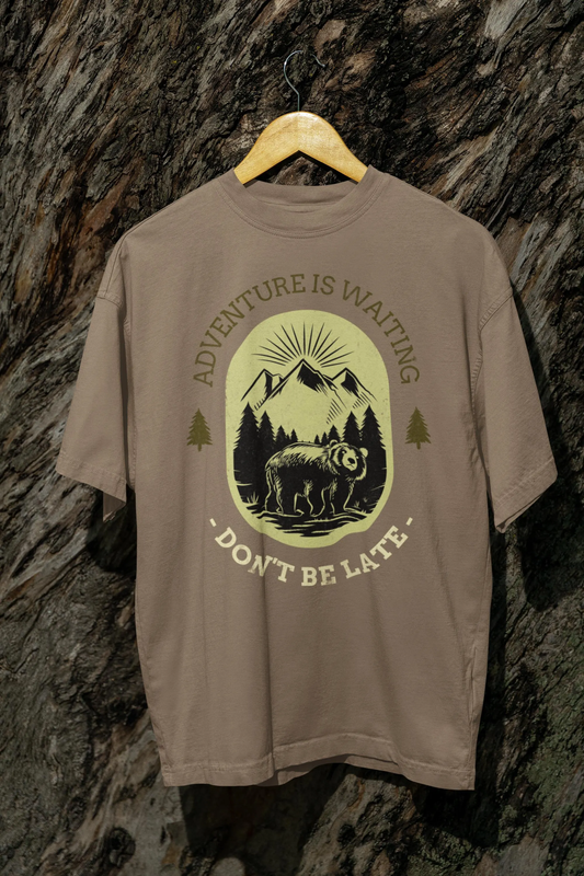 Adventure is Waiting Unisex Tee - Nature Lover Wilderness Hiking Shirt