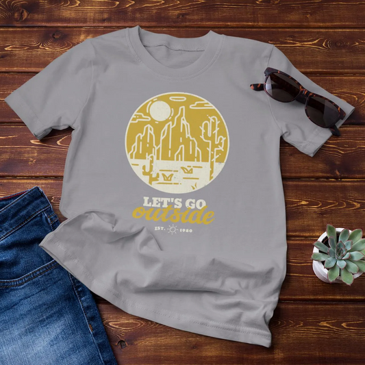 Let's Go Outside Adventure Tee - Premium Outdoor Nature Lover Shirt