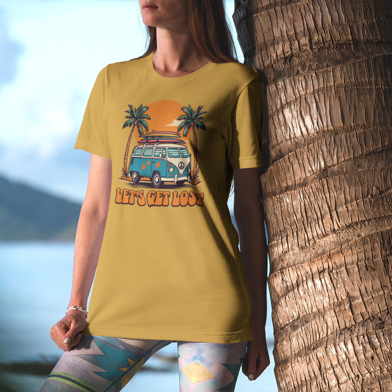 Let's Get Lost Retro Adventure Tee - Unisex Travel Shirt for Nature Lovers