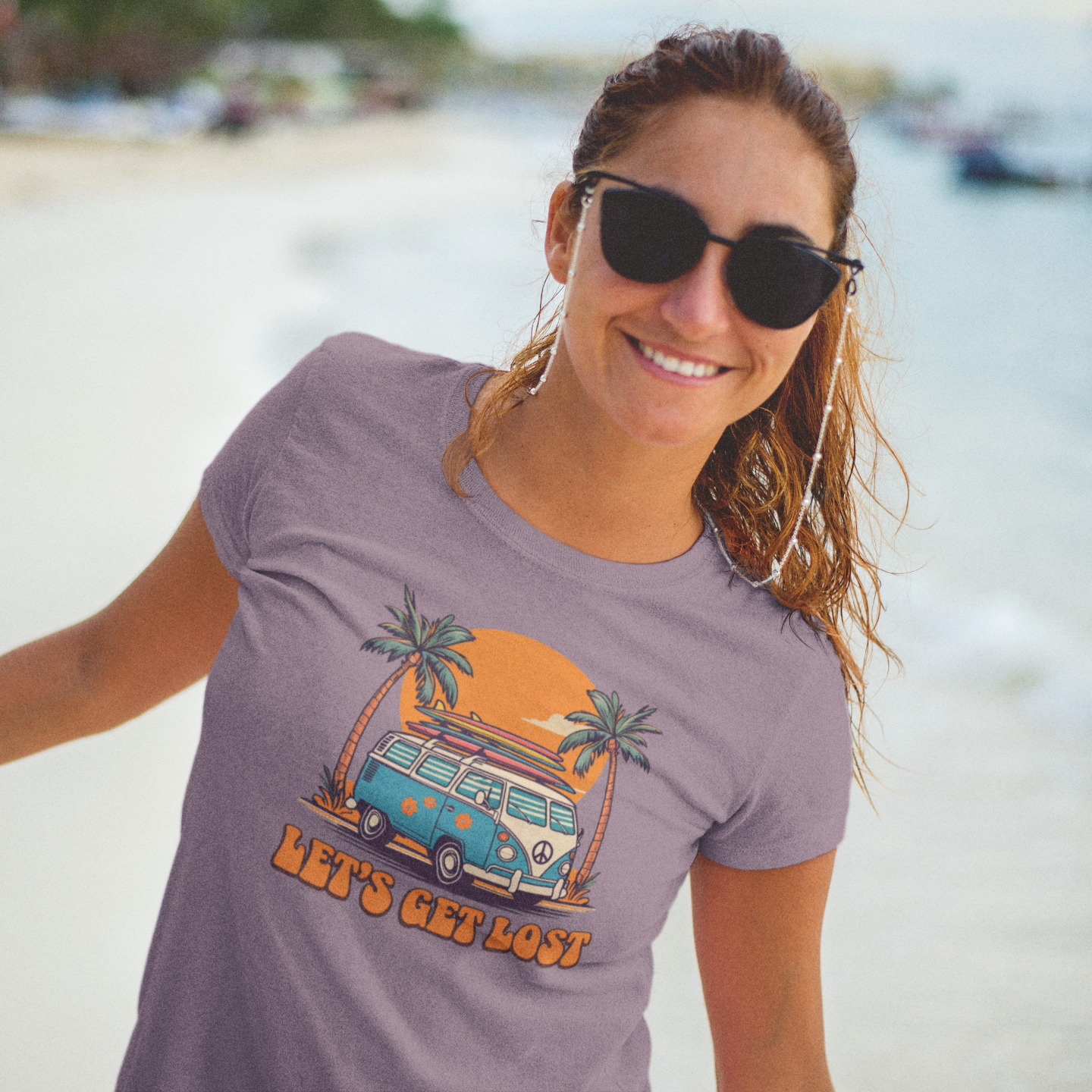 Let's Get Lost Retro Adventure Tee - Unisex Travel Shirt for Nature Lovers