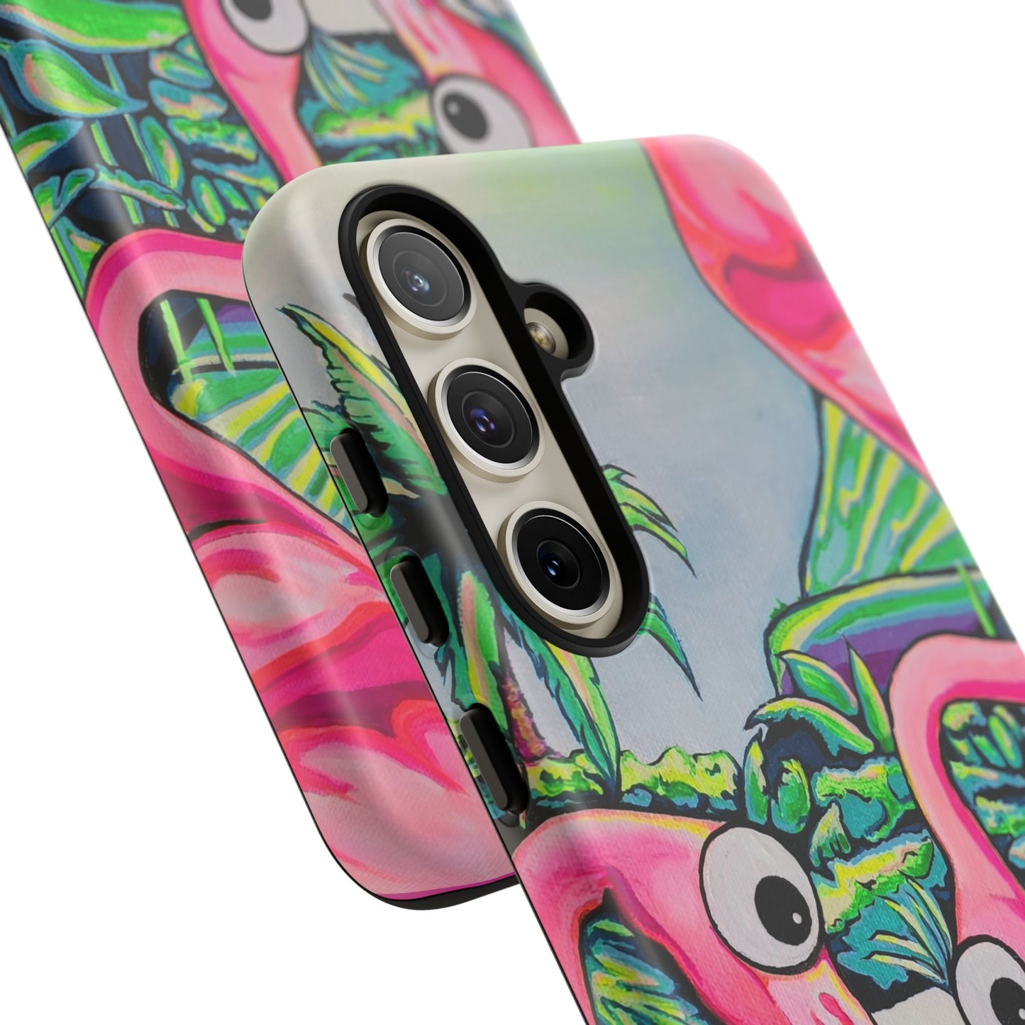Cyclops Flamingo Family Tough Phone Case