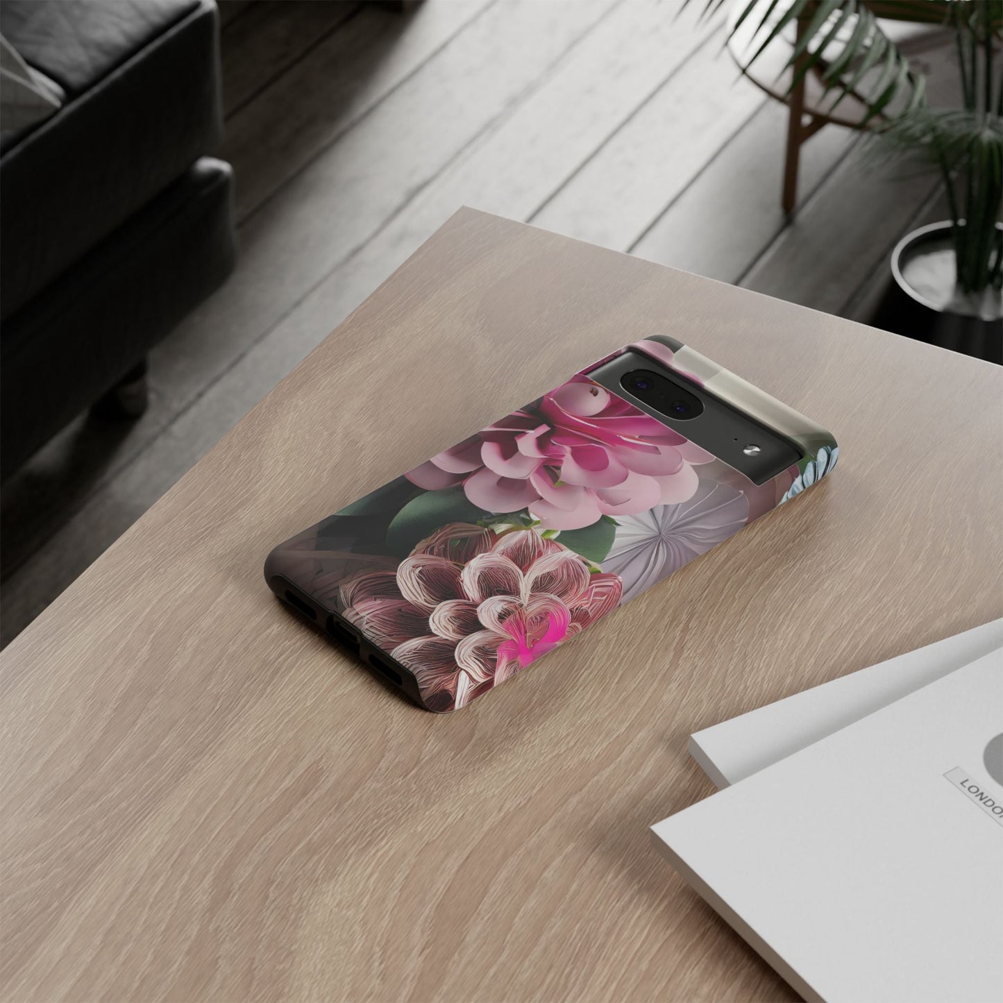 Elegant Paper Flowers Tough Phone Case