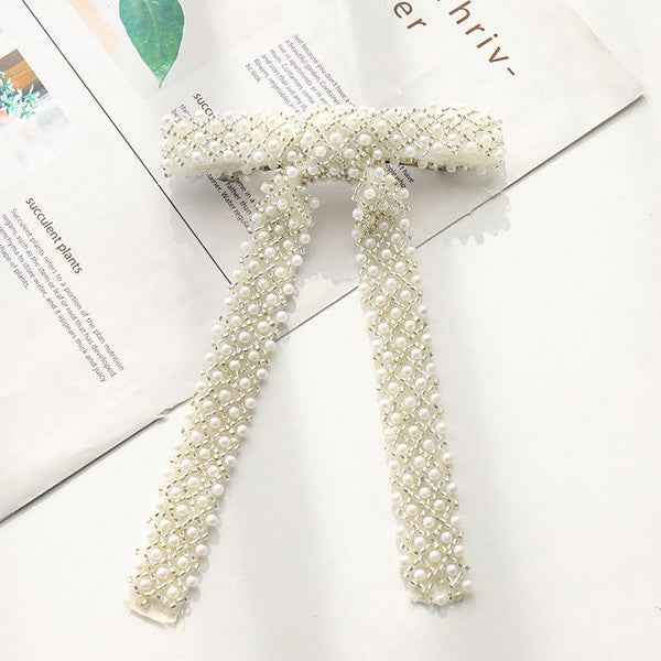Beaded hair bow