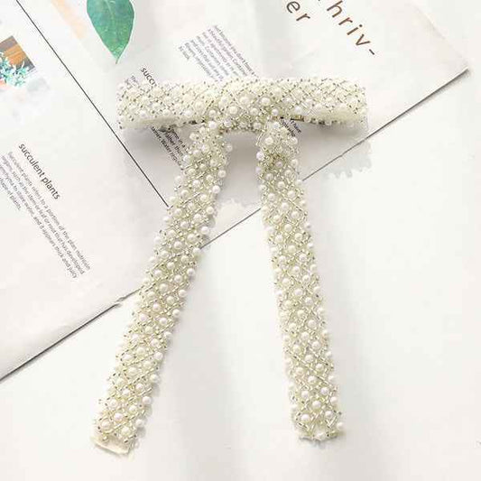 Beaded hair bow
