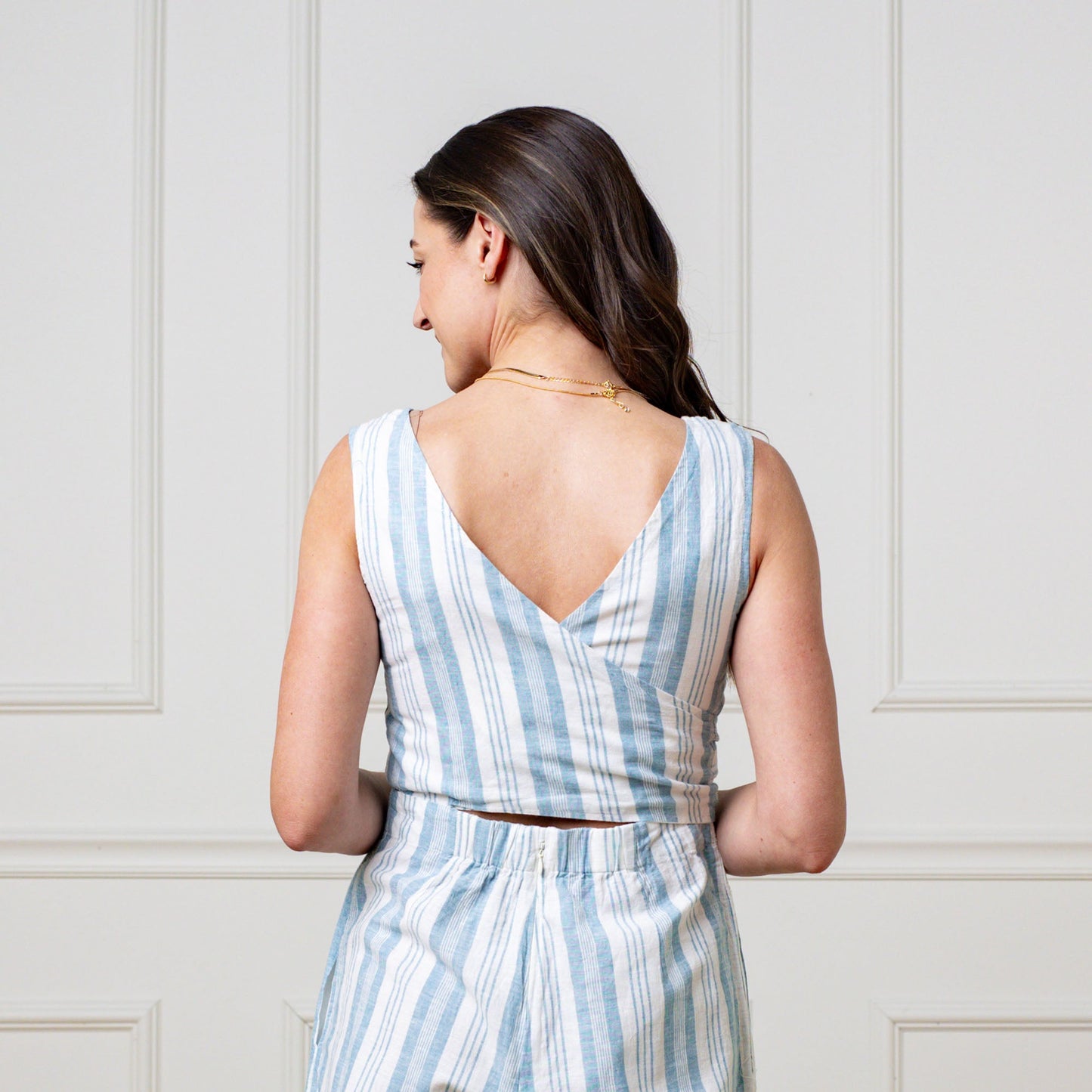 Tie-Waist Wide Leg Jumpsuit