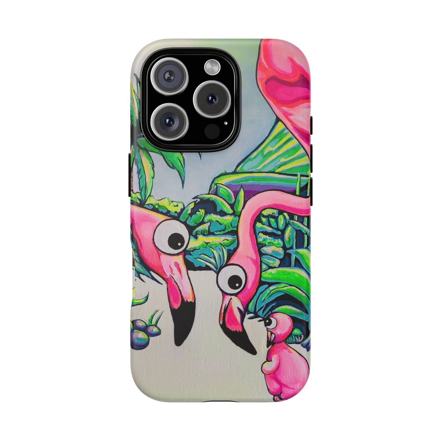 Cyclops Flamingo Family Tough Phone Case
